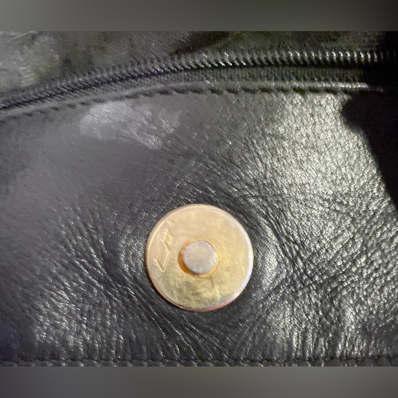 Salvatore Ferragamo Canvas Black Chain Strap Bag - Picture 16 of 17